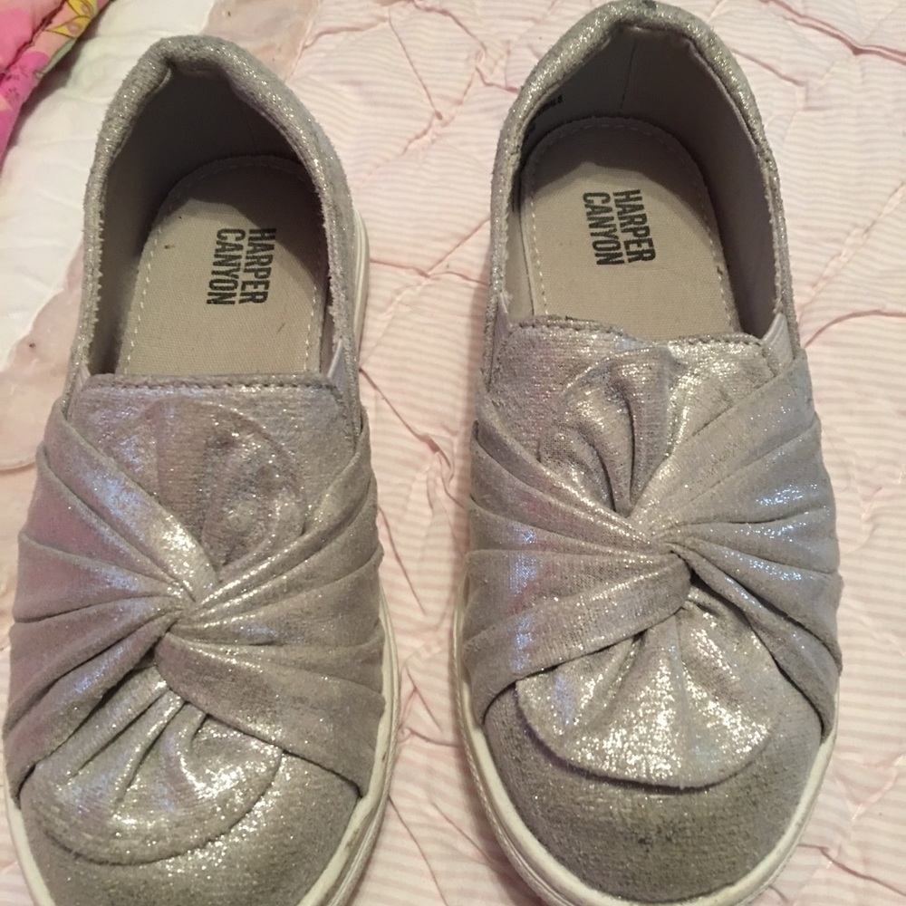Silver shoes super fun